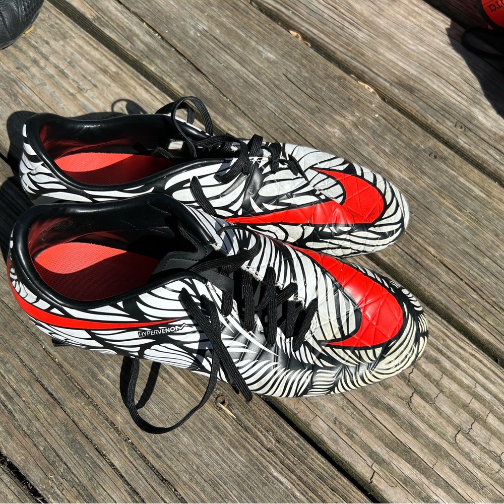 Nike Red and Black Soccer Cleats